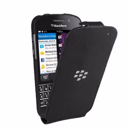 BlackBerry Flip Shell coque de protection pour téléphones portables Folio porte carte Noir