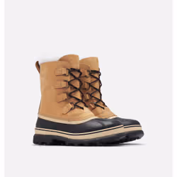 SOREL Caribou Boots Après-ski Mâle 40 1/2 Noir, Marron - Vue supplémentaire 2