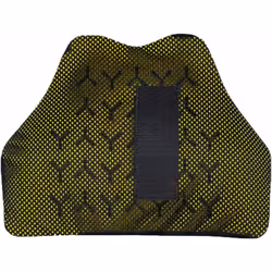 Knox Micro-Lock Plastron pour femmes, noir-jaune