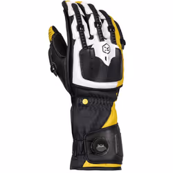 Knox Handroid MK5 Gants de moto, noir-blanc-jaune, taille XL pour Hommes