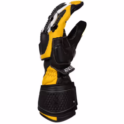 Knox Handroid MK5 Gants de moto, noir-blanc-jaune, taille XL pour Hommes - Vue supplémentaire 4