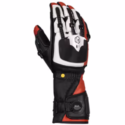 Knox Handroid MK5 Gants de moto, noir-rouge, taille 2XL pour Hommes