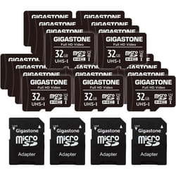 Carte Mémoire - GIGASTONE - 32 Go - Lot de 20 - Full HD - Vitesse 90 Mo/s - Class10