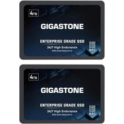 SSD NAS 4To - GIGASTONE - Lot de 2 - SATA 600 - 530 Mo/s - 25 pouces
