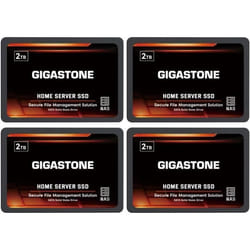 SSD NAS 2To - GIGASTONE - Lot de 4 - Haute Endurance - Cache 24h/24 - SATA III 25 pouces