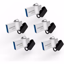 Clé USB - GIGASTONE - Z50 - 128 Go - USB 3.2 Gen 1 - Double connecteur Type C et A