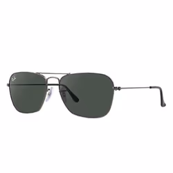 Ray-Ban CARAVAN, Adulte, Unisexe, Carré, Verres non polarisés, Métal, Vert