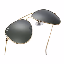 Ray-Ban Aviator Classic Vert Teinte unie + Arista - Vue supplémentaire 4