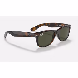 Ray-Ban New Wayfarer Classic Vert Teinte unie + Havane