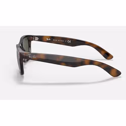 Ray-Ban New Wayfarer Classic Vert Teinte unie + Havane