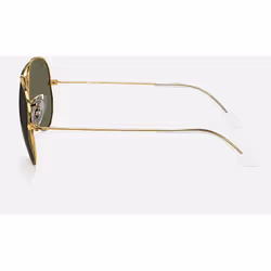 Ray-Ban Aviator Classic Verres polarisés Verres polarisés Vert Teinte unie + Or - Vue supplémentaire 4