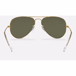 Ray-Ban Aviator Classic Verres polarisés Verres polarisés Vert Teinte unie + Or - Vue supplémentaire 5