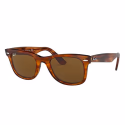 Ray-Ban Original Wayfarer Classic Brun Classique B-15 + Havane, Adulte, Unisexe, Wayfarer, Carré, Verre, Marron