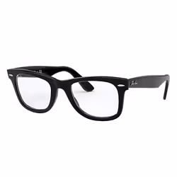 Ray-Ban Original Wayfarer Optics, Adulte, Unisexe, Carré, Noir, Verres non polarisés, Acétate