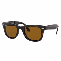 Ray-Ban Wayfarer Folding Classic Brun Classique B-15 + Havane, Adulte, Femelle, Wayfarer, Carré, Cerclé, Tortue