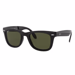 Ray-Ban WAYFARER FOLDING CLASSIC, Adulte, Unisexe, Carré, Noir, Verres polarisés, Nylon