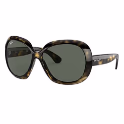Ray-Ban JACKIE OHH II, Adulte, Unisexe, Carré, Tortue, Verres non polarisés, Nylon