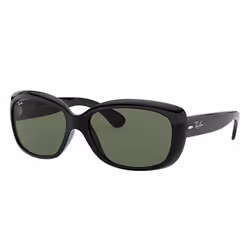 Ray-Ban JACKIE OHH, Adulte, Unisexe, Rectangulaire, Noir, Verres non polarisés, Nylon