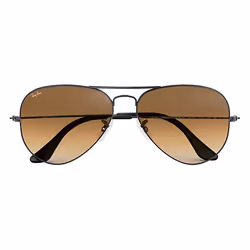 Ray-Ban Aviator Gradient Marron clair Dégradé + Gun