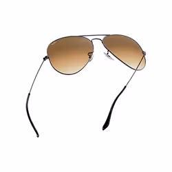 Ray-Ban Aviator Gradient Marron clair Dégradé + Gun