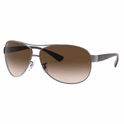 Ray-Ban RB3386, Adulte, Mâle, Aviateur, Cerclé, Noir, Métallique, Noir