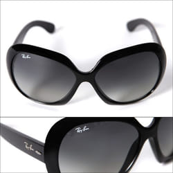 RAY BAN Lunettes de soleil Femme Jackie Ohh II - Oversize - Noir