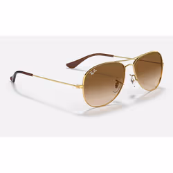 Ray-Ban Cockpit Marron clair Dégradé + Or