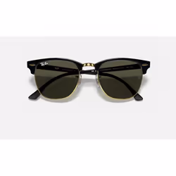 Ray-Ban Clubmaster Classic Vert Teinte unie + Noir - Vue supplémentaire 6