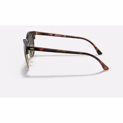 Ray-Ban Clubmaster Classic Vert Teinte unie + Havane - Vue supplémentaire 4