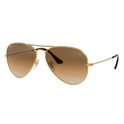 Ray-Ban Aviator Gradient Marron clair Dégradé + Or