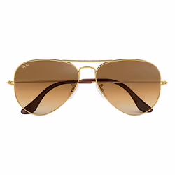 Ray-Ban Aviator Gradient Marron clair Dégradé + Or