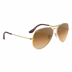 Ray-Ban Aviator Gradient Marron clair Dégradé + Or - Vue supplémentaire 4