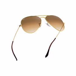 Ray-Ban Aviator Gradient Marron clair Dégradé + Or