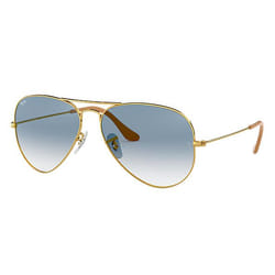 Ray-Ban Aviator Gradient Bleu clair Dégradé + Or