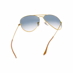 Ray-Ban Aviator Gradient Bleu clair Dégradé + Or