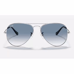 Ray-Ban Aviator Gradient Bleu clair Dégradé + Argent