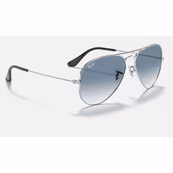 Ray-Ban Aviator Gradient Bleu clair Dégradé + Argent