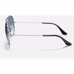 Ray-Ban Aviator Gradient Bleu clair Dégradé + Argent - Vue supplémentaire 4