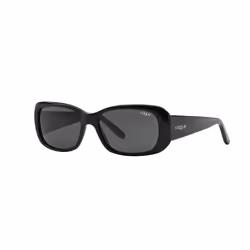 Vogue VO2606S, Adulte, Rectangulaire, Cerclé, Noir, Noir, Acétate