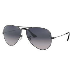 Ray-Ban Aviator Gradient Verres polarisés Verres polarisés Bleu/Gris Dégradé + Gun