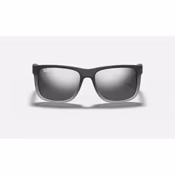 Ray-Ban Justin Classic Argent Dégradé miroir + Gris