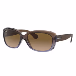 Ray-Ban JACKIE OHH, Adulte, Unisexe, Rectangulaire, Marron, Verres non polarisés, Nylon
