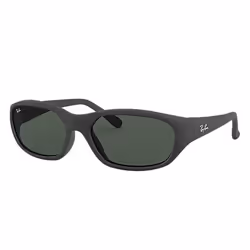 Ray-Ban DADDY-O II, Adulte, Unisexe, Rectangulaire, Noir, Verres non polarisés, Nylon