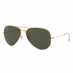 Ray-Ban AVIATOR CLASSIC, Adulte, Unisexe, Aviateur, Or, Verres non polarisés, Métal