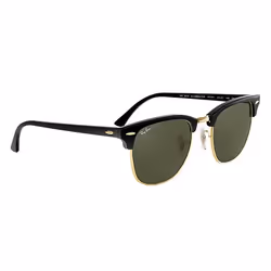 Ray-Ban Clubmaster Classic Vert Teinte unie + Noir - Vue supplémentaire 4