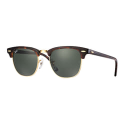 Ray-Ban Clubmaster Classic Vert Teinte unie + Havane