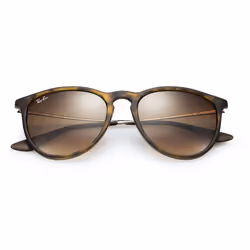 Ray-Ban Erika Classic Brun Dégradé + Havane, Adulte, Unisexe, Ovale, Ovale, Cerclé, Marron, Orange