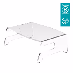 Dataflex Addit rehausseur écran 660, Support multimédia, Transparent, Acrylique, Ecran plat, 15 kg, 144 mm