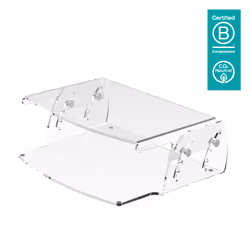 Dataflex Addit rehausseur écran - réglable 550, 15 kg, 107 - 130 mm, Transparent