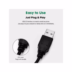 ENCORE EN-WB-183 webcam 0,3 MP 640 x 480 pixels USB 2.0 Noir, Argent - Vue supplémentaire 4